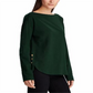 Ralph Lauren Women's Button Hem Boatneck Blouse Green Size X-Large
