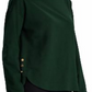 Ralph Lauren Women's Button Hem Boatneck Blouse Green Size X-Large