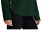Ralph Lauren Women's Button Hem Boatneck Blouse Green Size X-Large