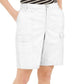 Karen Scott Women's Pocket-Front Shorts Natural Size 6