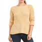 Style & Co Women's Marled Knit Sweater Yellow Size Petite Medium
