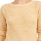Style & Co Women's Marled Knit Sweater Yellow Size Petite Medium