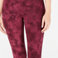 Ideology Women's Tie-Dyed Leggings Red Size X-Small