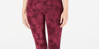 Ideology Women's Tie-Dyed Leggings Red Size X-Small