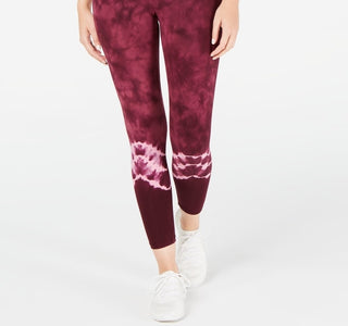 Ideology Women's Tie-Dyed Leggings Red Size X-Small