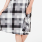 Charter Club Women's Plaid Midi Dress Black Size X-Large