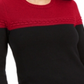 Charter Club Women's Colorblocked Button Trim Sweater Red Size Petite XL