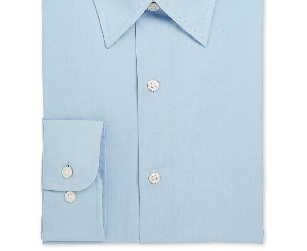 Club Room Men's Regular Fit Solid Dress Shirt Navy Size 32-33