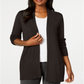 Karen Scott Women's Open Front Cardigan Brown Size X-Small