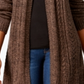 Karen Scott Women's Marled Knit Duster Cardigan Brown Size Petite S/M
