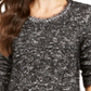 Style & Co Women's Marled Eyelash Sweater Black Size Petite Small