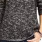 Style & Co Women's Marled Eyelash Sweater Black Size Petite Small