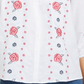 Charter Club Women's Linen Embroidered Front Blouse White Size XX-Large