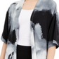 Alfani Women's Printed Cardigan Gray - Marbel Size Petite L