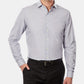 Kenneth Cole Men's Regular Fit Striped Dress Shirts Gray Size 27