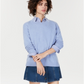 Charter Club Women's Cashmere Oversized Crew Neck Sweater Blue Size XS