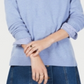 Charter Club Women's Cashmere Oversized Crew Neck Sweater Blue Size XS