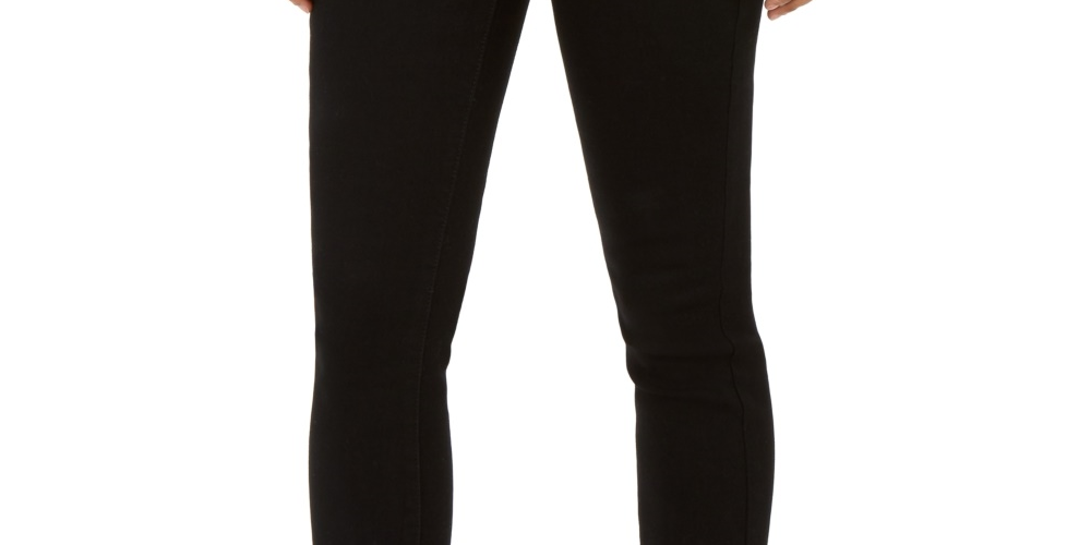 Style & Co Women's High Rise Ankle Skinny Jeans Black Size 14