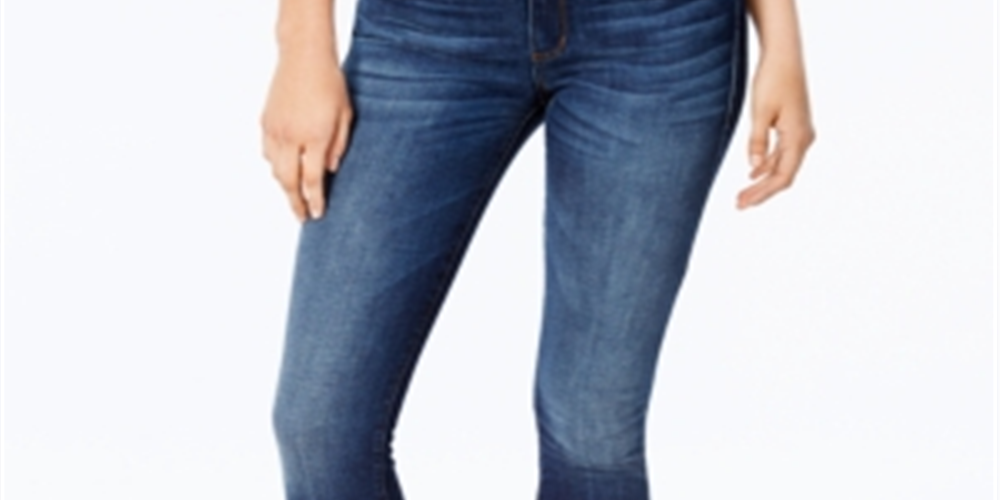 STS Blue Women's Emma Mid Rise Fray Hem Ankle Skinny Jeans Blue Size 27