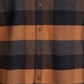 Quiksilver Men's Stretch Flannel Reg Shirt Brown Size Large