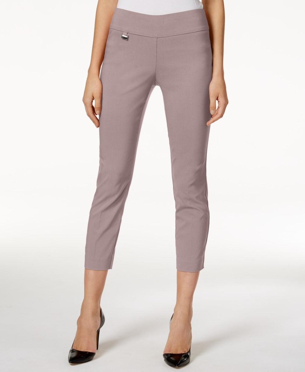 Alfani Women's Tummy Control Pull On Capri Pants Pink Size 2 Petite