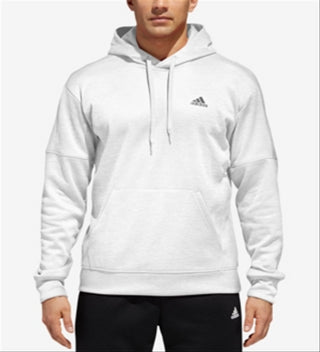 Adidas Men's Team Issue Fleece Hoodie White Size Medium