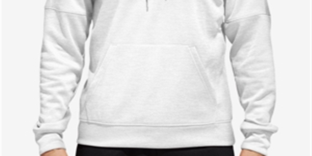 Adidas Men's Team Issue Fleece Hoodie White Size Medium