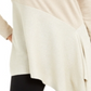 Alfani Women's Colorblocked Asymmetrical Sweater Cocoa Butter Size Petite XL