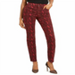 INC International Concepts Women's Essential Snake Print Skinny Jeans Crimson Snake Size 0