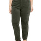 Charter Club Women's Plus Size Lexington Tummy Control Corduroy Jeans Green Size SP