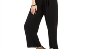 Monteau Women's Ruffled Jumpsuit Black Size Petite M