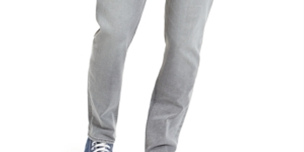 American Rag Men's Iron Stretch Recycled Repreve Jeans Gray-Black Size 36X30