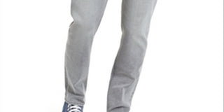 American Rag Men's Iron Stretch Recycled Repreve Jeans Gray-Black Size 36X30