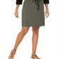 Style & Co Women's Drawstring Tencel Skort Green Size XX-Large