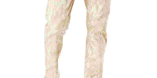 Dockers Men's Slim Fit Smart 360 Flex Stretch Cropped Leaf Printed Chinos White Size 32X30