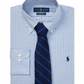 Ralph Lauren Men's Plaid Cotton Dress Shirt Blue Size 14.5X32-33