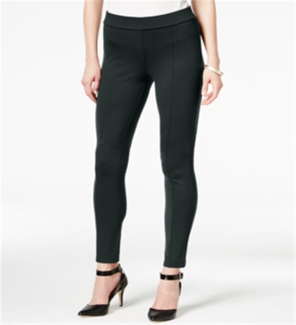 Style & Co Women's SeaPonte Knit Skinny Pants Gray Size Petite XL