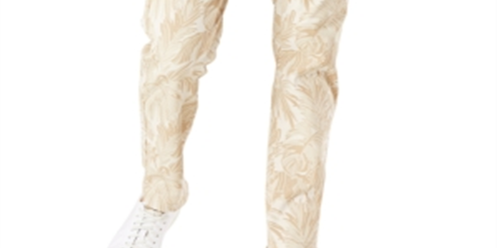 Dockers Men's Straight Leg Stretch Patterned Slim Fit Chino Pant Brown Size 38X29