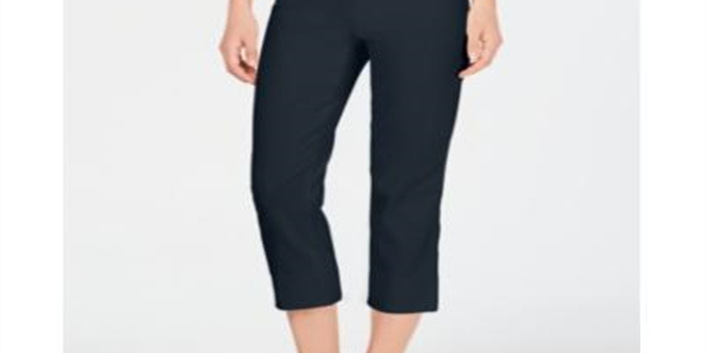 Charter Club Women's Pull on Capri Pants Blue Size 10