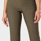 Charter Club Women's Chelsea Tummy Control Ankle Pants Green Size 6 Petite