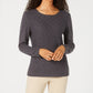 Karen Scott Women's Ribbed Trim Kntit Pullover Sweater Gray Size XX-Large