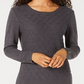 Karen Scott Women's Ribbed Trim Kntit Pullover Sweater Gray Size XX-Large