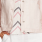 Vince Camuto Women's Linen Jacket Pink Lotus Size Small