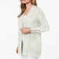 JM Collection Women's Open Front Cardigan Eggshell Size Medium