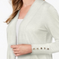 JM Collection Women's Open Front Cardigan Eggshell Size Medium