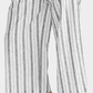 Rachel Roy Women's Belted Pinstripe Pants White Size 14
