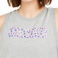 Levi's Women's Cropped Logo Tank Gray Size Large