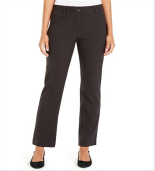 Alfani Women's Straight Leg Pants Gray Size 12