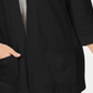 Karen Scott Women's Cotton Cozy Cardigan Black Size X-Small