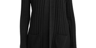 Alfani Women's Ribbed Cardigan Black Size Petite Medium
